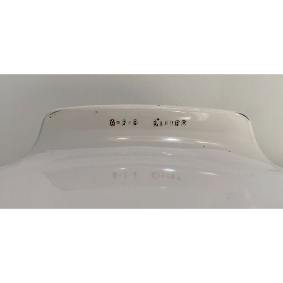 CorningWare 5 Qt Cassarole Dish w/lid A-5-B Iris Blue Purple Flowers USA Made - Picture 6 of 6